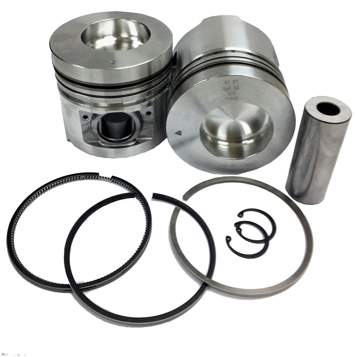 Cat Piston Kit Std. 3046 Naturally AspirATed, Direct Injection 128-2952